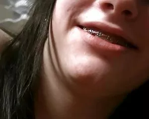 Niềng răng, tóc vàng, đầu tiên, bạn gái nhà khỏa thân, thật thô bạo, thiếu niên trẻ, thiếu niên trẻ,