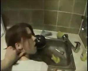 Phòng tắm đẹp, cao đẳng, cô bé đầu tiên tuyệt đẹp nhà bếp, thực sự, thực sự, thực sự, thực tế, tuổi